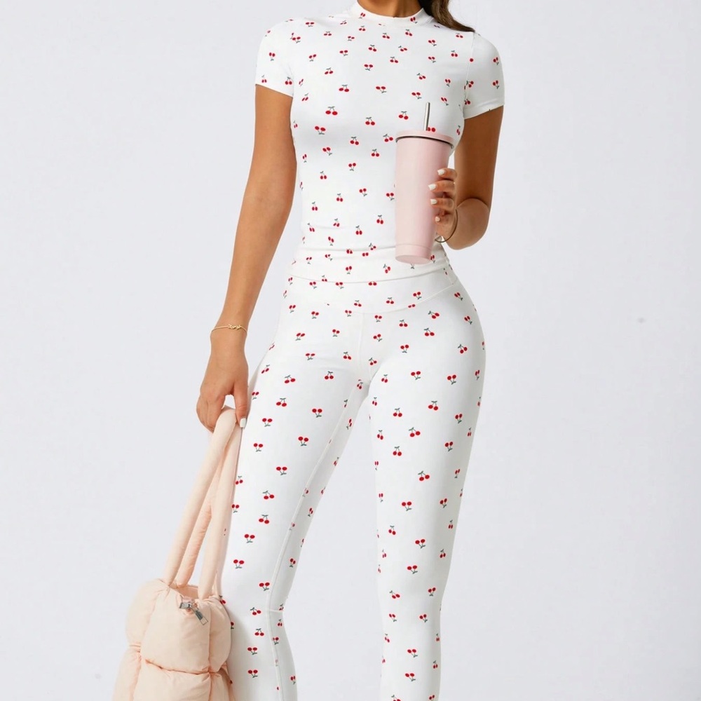 Cherry Print athletic set